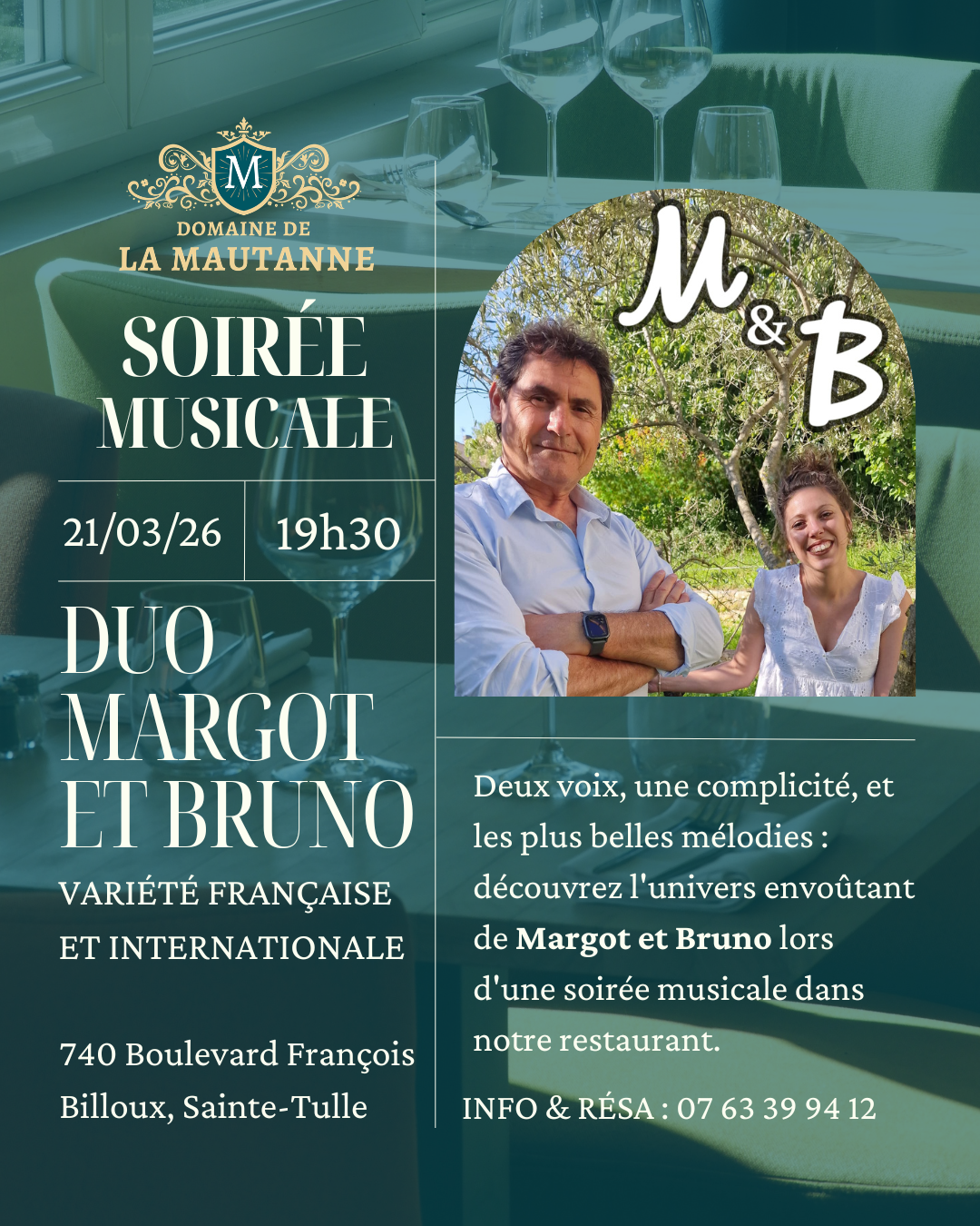 affiche soirée musicale 21/03